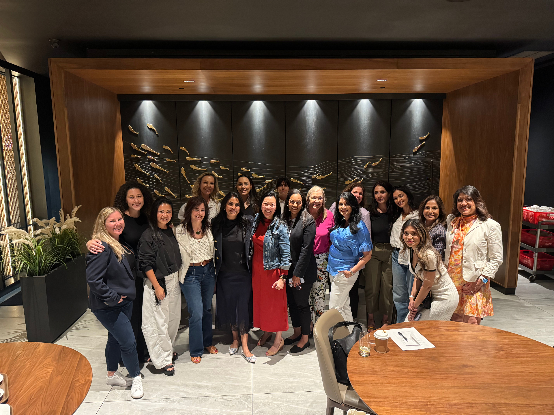 Members of At The Helm gathered after lunch in Toronto
